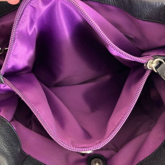 Coach Black Leather Shoulder Purse - Picture 10 of 11